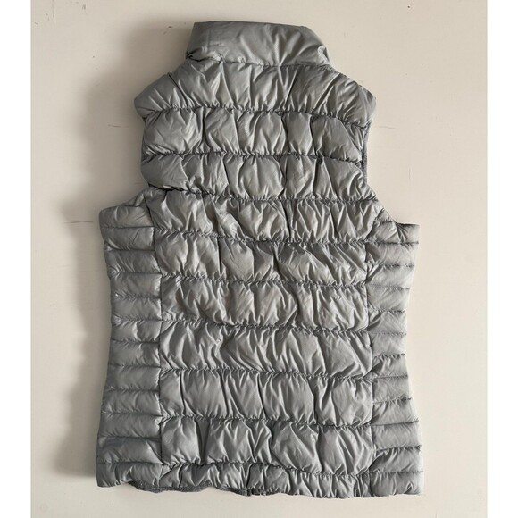 Athleta Silver Down Puffer Vest Women’s Medium - Picture 2 of 6